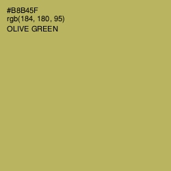 #B8B45F - Olive Green Color Image